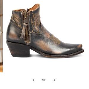 Freebird by Steven Distressed Leather Ankle Booties